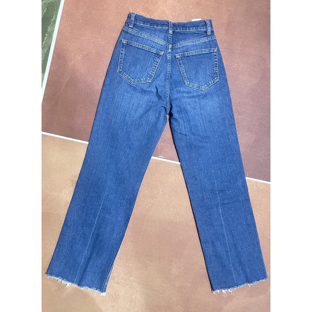 Reformation Wilder High Rise Wide Leg Cropped Jeans Salinas Size 24 Preppy - Picture 5 of 13